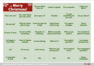 Giving and Receiving Christmas presents - ESL Activity(A1/A2)