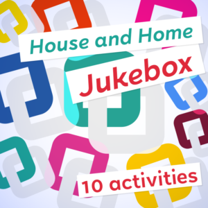 house and home vocabulary jukebox product image