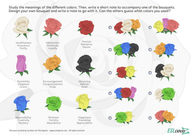 Write A Note in English: Romance - ESL Expertz