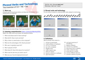 phrasal verbs and technology