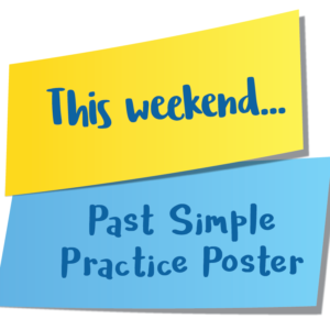 past simple practice poster logo