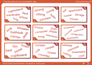 home and furniture vocabulary activity