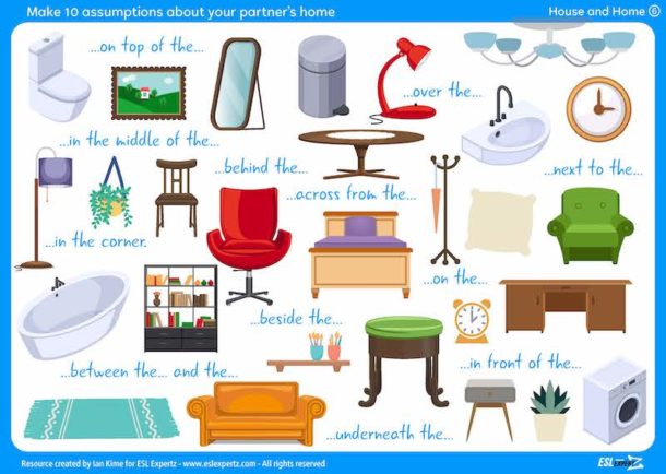 Prepositions of Place Activity - ESL Expertz