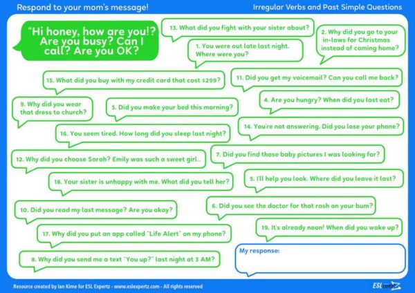 irregular verbs and questions