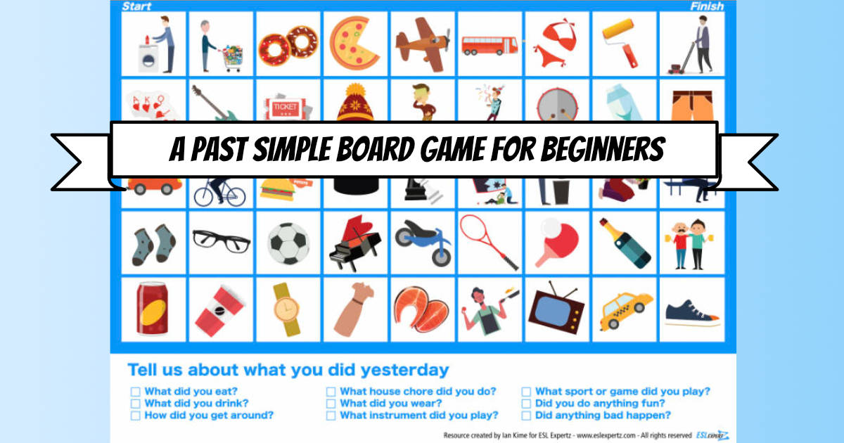 Past Continuous and Past Simple - Board Game - ESL Expertz