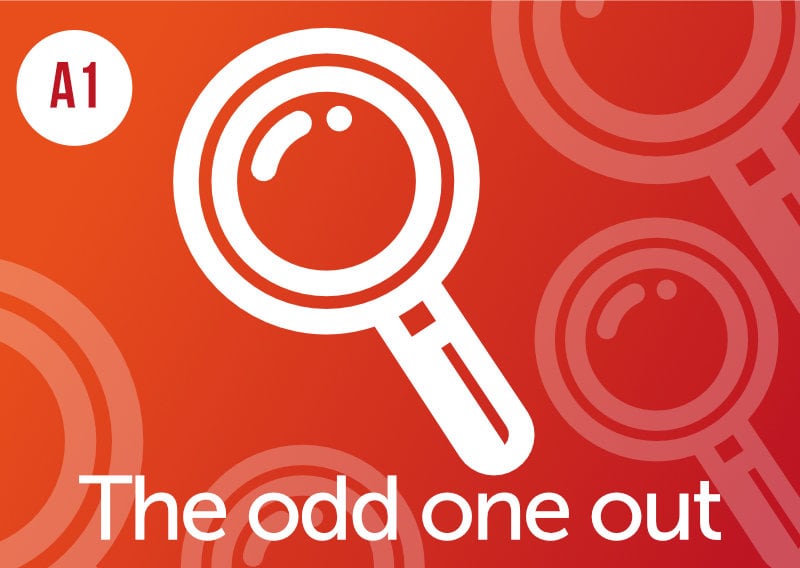 odd one out a1 ESL revision game