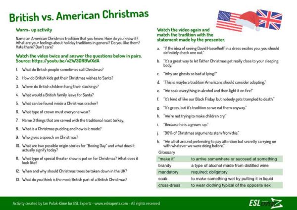 american and british christmas celebrations esl discussion_1