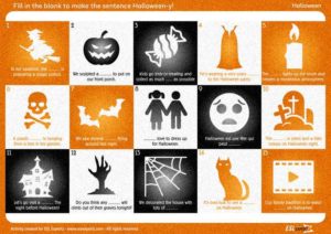 fill in the blank halloween vocabulary