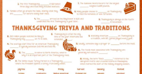 esl thanksgiving traditions and trivia