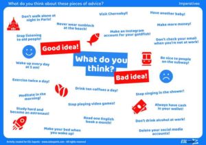 imperative statements speaking activity a or b