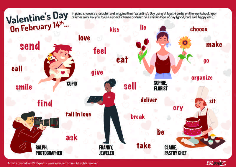 valentines day presentation esl