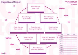 a2 prepositions of time prove it