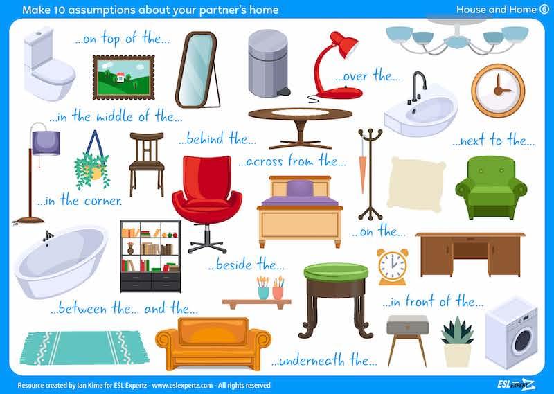 House and Home Jukebox: Prepositions of Place Activity House and Home Jukebox: Prepositions of Place Activity